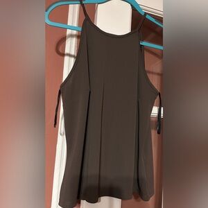 Laundry by Shelli Segal Brown Minimalist Cami Top Size Large Y2K